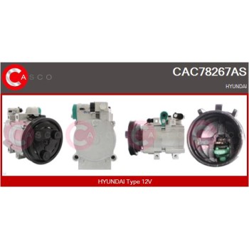 Compresor, aire acondicionado - CASCO CAC78267AS