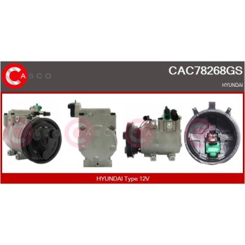 Compresor, aire acondicionado - CASCO CAC78268GS