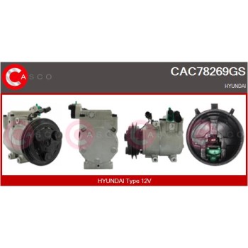Compresor, aire acondicionado - CASCO CAC78269GS