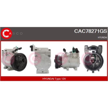 Compresor, aire acondicionado - CASCO CAC78271GS