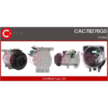 Compresor, aire acondicionado - CASCO CAC78276GS