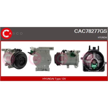 Compresor, aire acondicionado - CASCO CAC78277GS