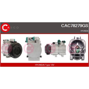 Compresor, aire acondicionado - CASCO CAC78279GS