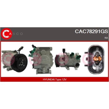 Compresor, aire acondicionado - CASCO CAC78291GS
