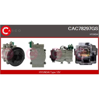Compresor, aire acondicionado - CASCO CAC78297GS