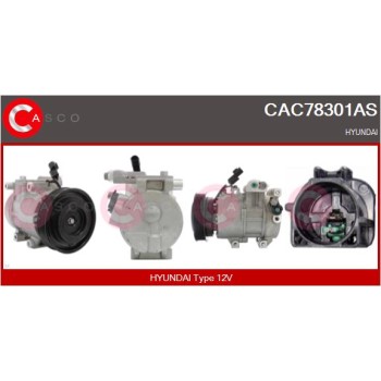 Compresor, aire acondicionado - CASCO CAC78301AS