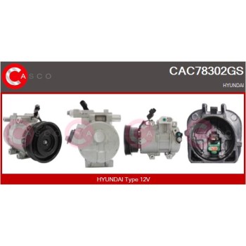 Compresor, aire acondicionado - CASCO CAC78302GS