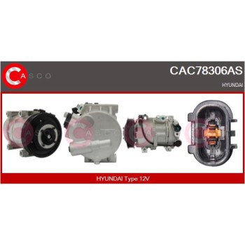Compresor, aire acondicionado - CASCO CAC78306AS