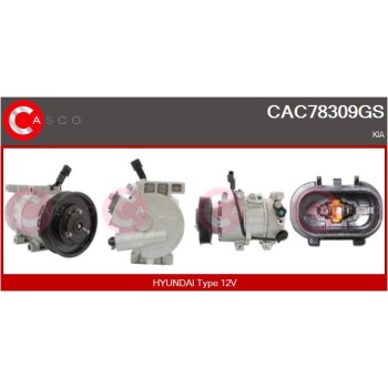 Compresor, aire acondicionado - CASCO CAC78309GS