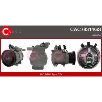 Compresor, aire acondicionado - CASCO CAC78314GS