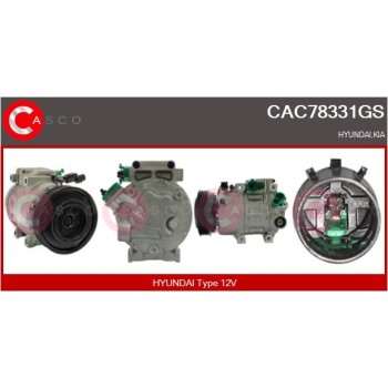 Compresor, aire acondicionado - CASCO CAC78331GS
