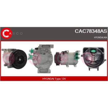 Compresor, aire acondicionado - CASCO CAC78348AS