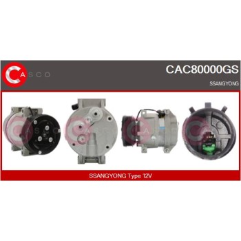 Compresor, aire acondicionado - CASCO CAC80000GS