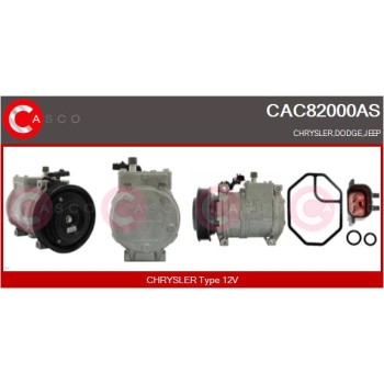Compresor, aire acondicionado - CASCO CAC82000AS