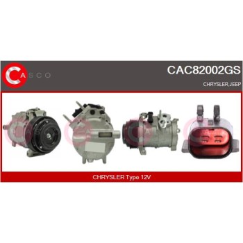 Compresor, aire acondicionado - CASCO CAC82002GS
