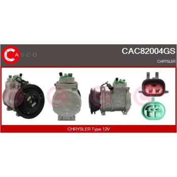 Compresor, aire acondicionado - CASCO CAC82004GS
