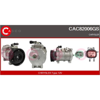 Compresor, aire acondicionado - CASCO CAC82006GS