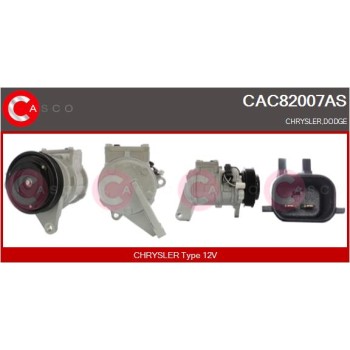Compresor, aire acondicionado - CASCO CAC82007AS