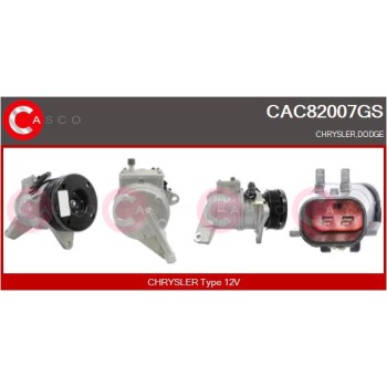 Compresor, aire acondicionado - CASCO CAC82007GS