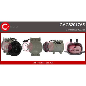Compresor, aire acondicionado - CASCO CAC82017AS