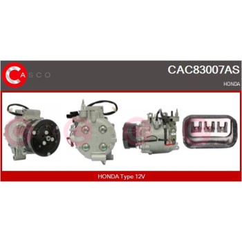 Compresor, aire acondicionado - CASCO CAC83007AS