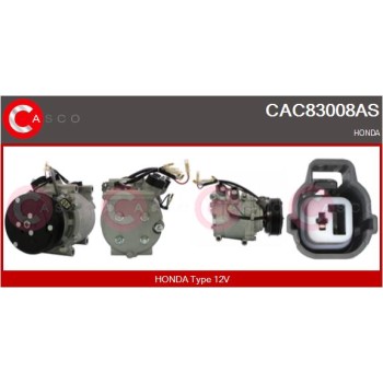 Compresor, aire acondicionado - CASCO CAC83008AS