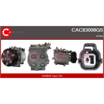 Compresor, aire acondicionado - CASCO CAC83008GS