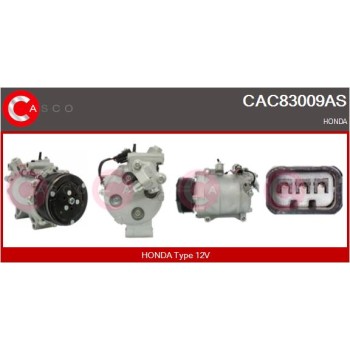 Compresor, aire acondicionado - CASCO CAC83009AS