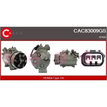 Compresor, aire acondicionado - CASCO CAC83009GS