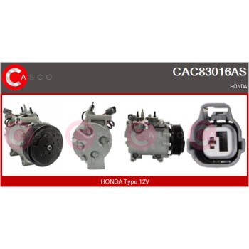 Compresor, aire acondicionado - CASCO CAC83016AS