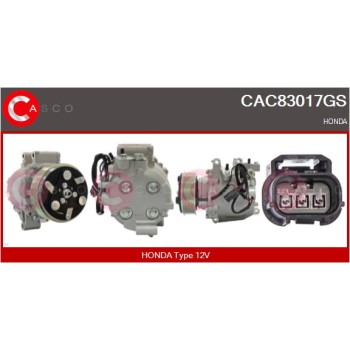 Compresor, aire acondicionado - CASCO CAC83017GS