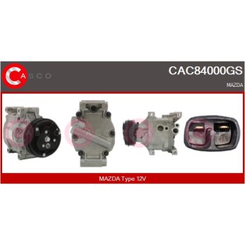 Compresor, aire acondicionado - CASCO CAC84000GS