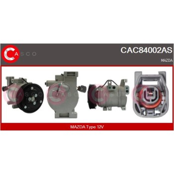 Compresor, aire acondicionado - CASCO CAC84002AS
