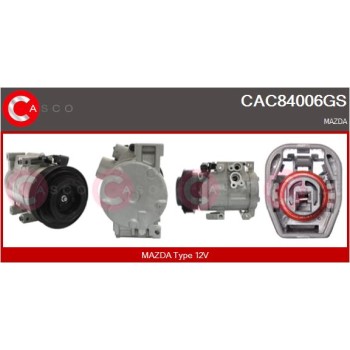 Compresor, aire acondicionado - CASCO CAC84006GS