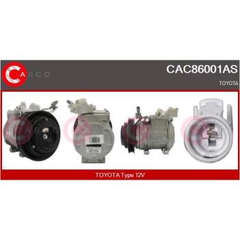 Compresor, aire acondicionado - CASCO CAC86001AS
