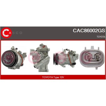 Compresor, aire acondicionado - CASCO CAC86002GS