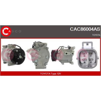 Compresor, aire acondicionado - CASCO CAC86004AS