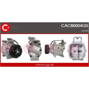 Compresor, aire acondicionado - CASCO CAC86004GS