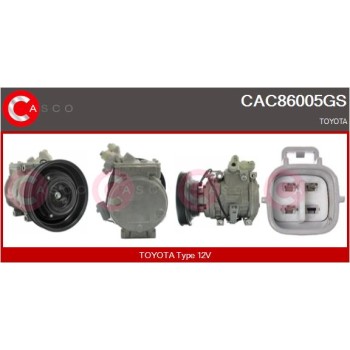 Compresor, aire acondicionado - CASCO CAC86005GS