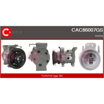 Compresor, aire acondicionado - CASCO CAC86007GS
