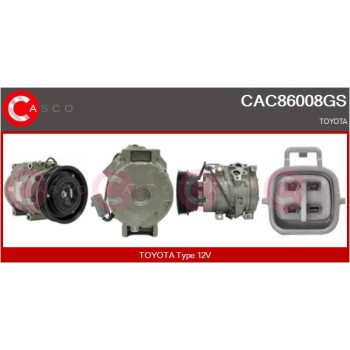 Compresor, aire acondicionado - CASCO CAC86008GS
