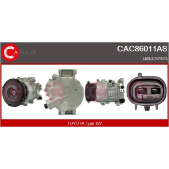 Compresor, aire acondicionado - CASCO CAC86011AS