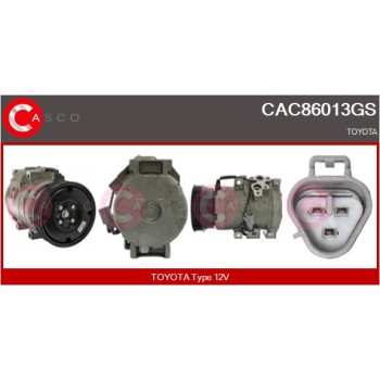 Compresor, aire acondicionado - CASCO CAC86013GS