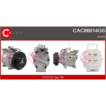 Compresor, aire acondicionado - CASCO CAC86014GS