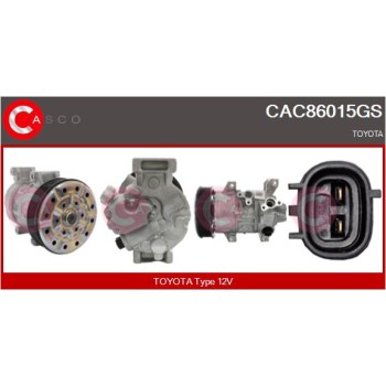 Compresor, aire acondicionado - CASCO CAC86015GS