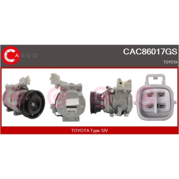 Compresor, aire acondicionado - CASCO CAC86017GS