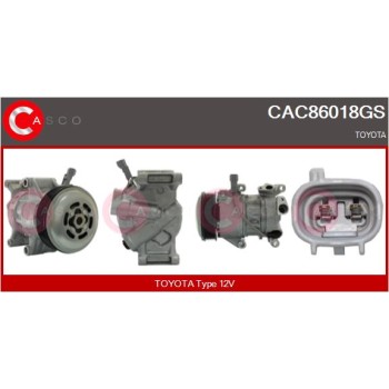 Compresor, aire acondicionado - CASCO CAC86018GS