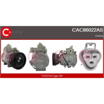 Compresor, aire acondicionado - CASCO CAC86022AS