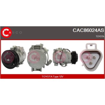 Compresor, aire acondicionado - CASCO CAC86024AS
