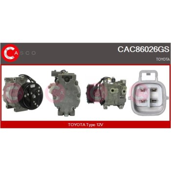 Compresor, aire acondicionado - CASCO CAC86026GS
